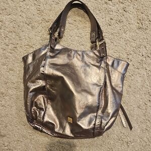 Kooba Metallic Pewter Women's Bag